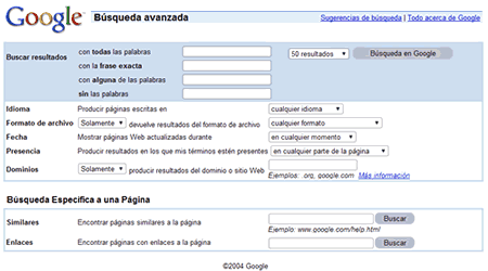 Busqueda Avanzada Busqueda Avanzada
