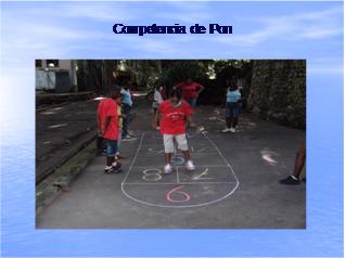 Programa de actividades para festivales de juegos tradicionales en los barrios periféricos del río A