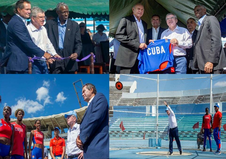 Thomas Bach inaugura pista del Estadio Panamericano de La Habana