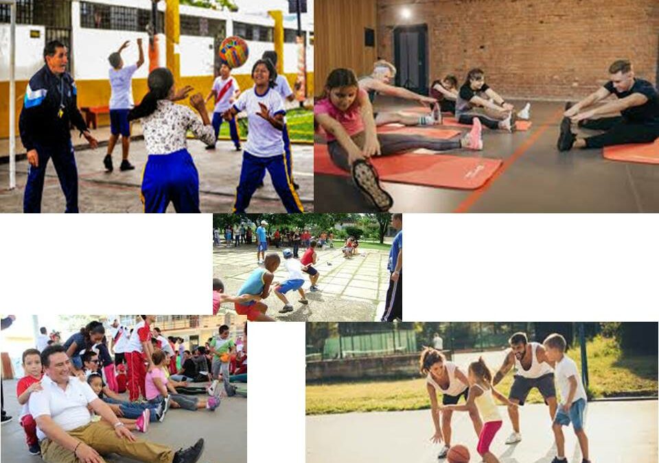 PREPARACION A LA FAMILIA DE CONJUNTO  CON LOS  PROFESORES DE  EDUCACION FISICA  Y EGRESADOS  CON ACCIONES  DE PROMOCION DE SALUD DESDE EL CENTRO DEPORTIVO.